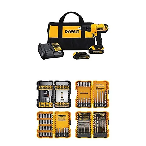 DEWALT DCD771C2 20V Drill/Driver Kit with 100-Piece Bit Set