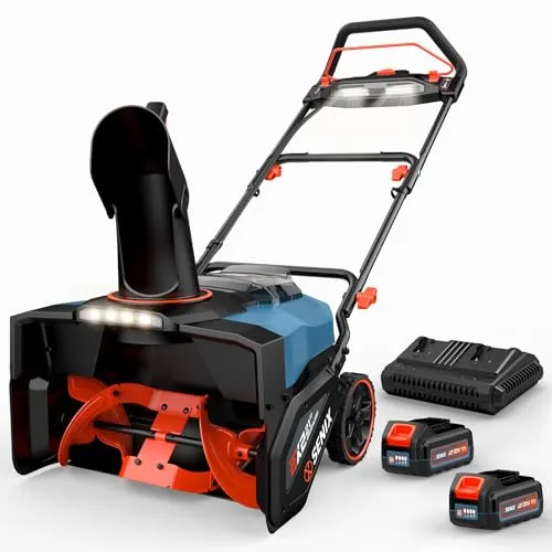 SENIX 40V 21-Inch Cordless Snow Blower Brushless
