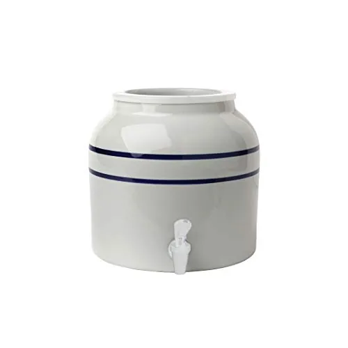 New Wave Enviro Porcelain Water Dispenser Classic Blue Stripe