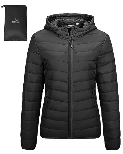 Outdoor Ventures Women's Packable Hooded Puffer Jacket