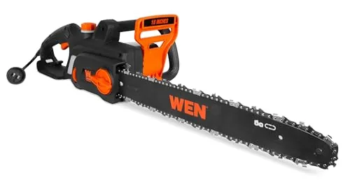 WEN CP1518 Corded Electric Chainsaw 15-Amp 18-Inch