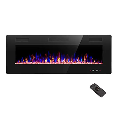 R.W.FLAME 50-Inch Recessed Electric Fireplace Ultra-Thin