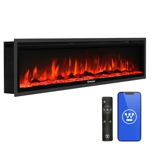 Westinghouse 60-Inch Smart Electric Fireplace Heater