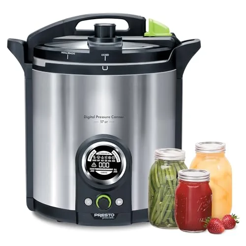 Presto 02152 17-Qt Digital Pressure Canner Automated