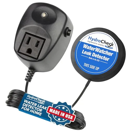 HydroCheck WaterWatcher USA-Made Leak Detector with Auto Shutoff