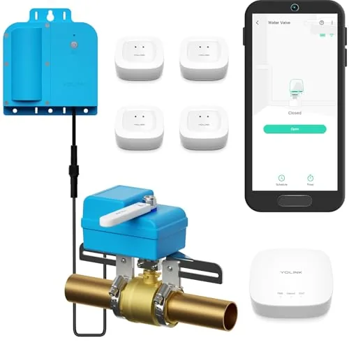 YoLink X3 Water Leak Detection & Auto Shut-Off Kit
