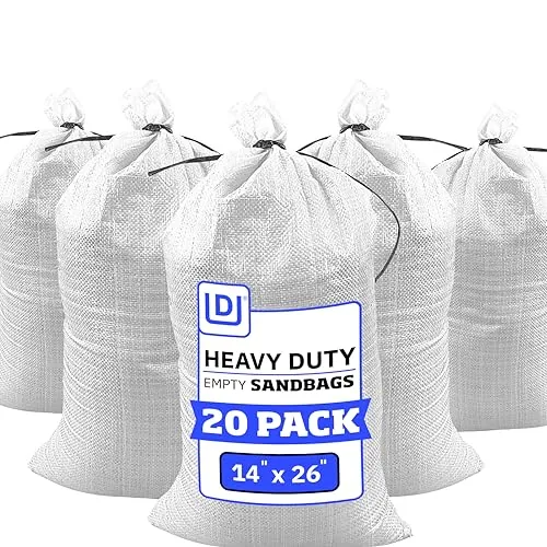 DURASACK Heavy Duty Sandbags 14x26 UV-Treated 20-Pack