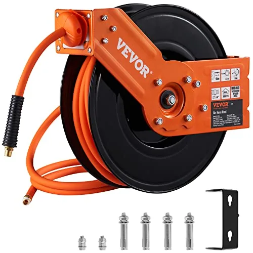VEVOR 3/8" x 50 FT Retractable Air Hose Reel 300PSI