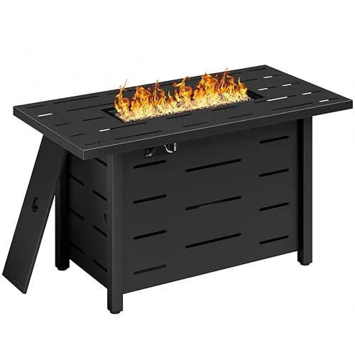 JAMFLY 43-Inch Propane Fire Pit Table 50,000 BTU