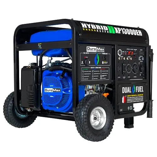 DuroMax XP13000EH Dual Fuel 13,000W Portable Generator