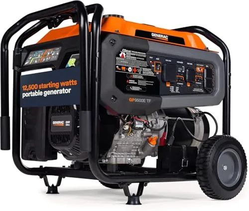 Generac 12500W Tri-Fuel Portable Generator Electric Start
