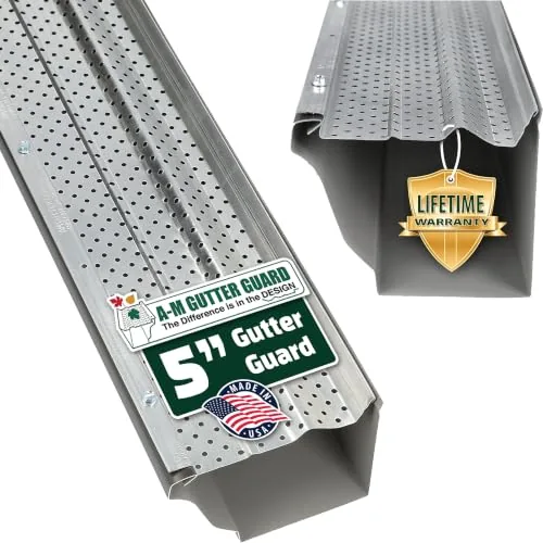 A-M Gutter Guard 5-Inch Aluminum Mesh 100ft Roll