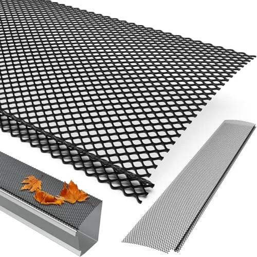 HOTYELL Lock-In Gutter Guard Mesh 6-Inch Steel 78 Ft