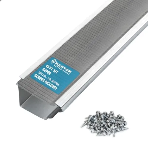 Raptor Stainless Steel Micro-Mesh Gutter Guard 48 ft Kit