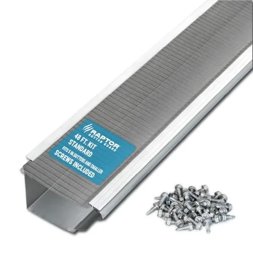 Raptor Stainless Steel Micro-Mesh Gutter Guard 48 ft Kit