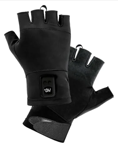 COMOIL Heated Fingerless Gloves Dual-Side 3000mAh