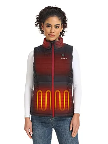 ORORO Women's Heated Vest 4-Zone Core Warming