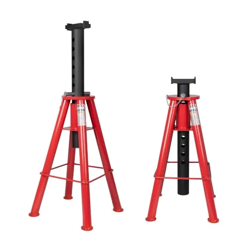 Maxority 10-Ton Pin-Type Jack Stands High Profile Pair