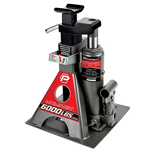 Powerbuilt 620471 3-Ton Bottle Jack and Stand Combo