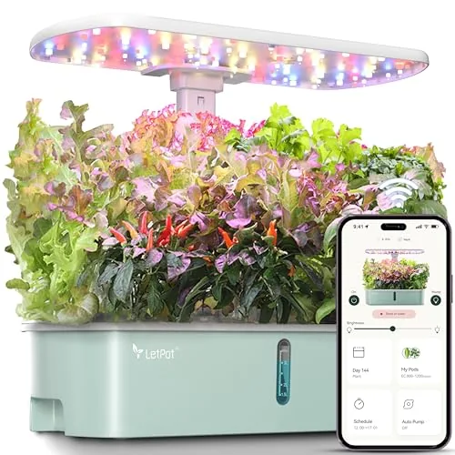 LetPot LPH-Air 10-Pod WiFi Hydroponic Garden 24W Light