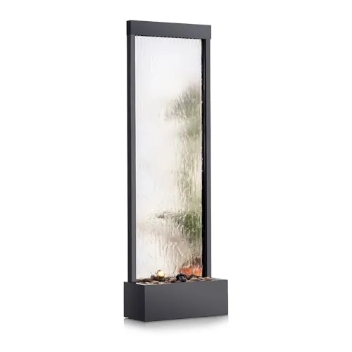 Alpine Corporation 72-Inch Mirror Waterfall Fountain with LED