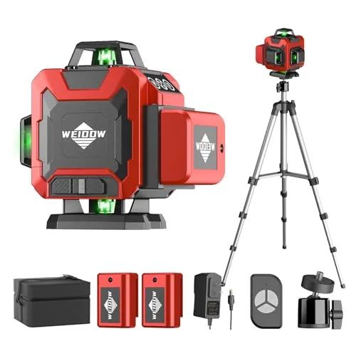 WEIDDW 360° Green Cross Line Self-Leveling Laser Level