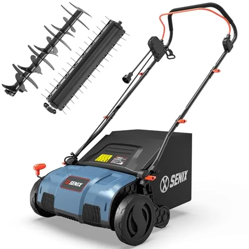SENIX SCE13-M 13A 2-in-1 Dethatcher Scarifier 15in