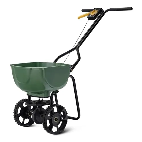 Amazon Basics Broadcast Fertilizer Spreader 33 lb Capacity