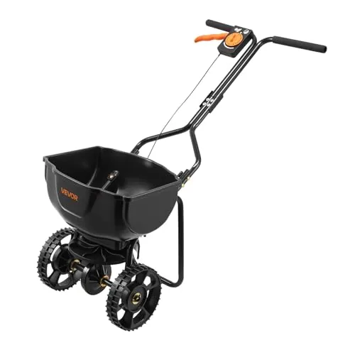 VEVOR Push Broadcast Spreader 15lb 9.8ft Width