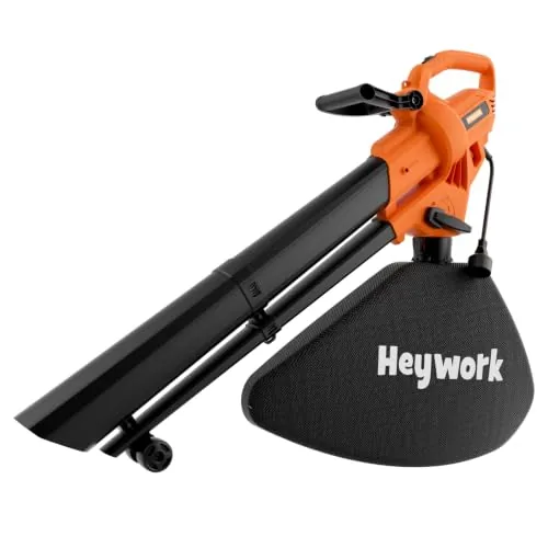 Heywork 3-in-1 Leaf Vacuum Mulcher 450 CFM Corded