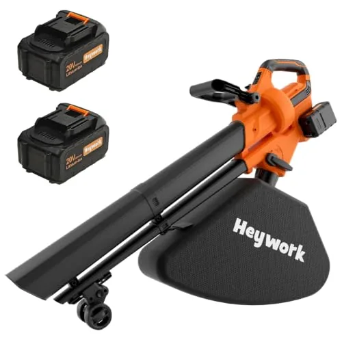 Heywork 40V 3-in-1 Cordless Leaf Blower Vacuum Mulcher