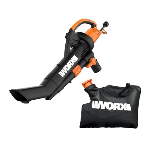 WORX WG509 3-in-1 Electric Leaf Blower Vacuum Mulcher