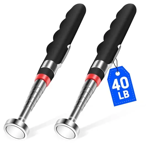 VSKIZ Telescoping Magnetic Pickup Tool 40lb Pull 30in
