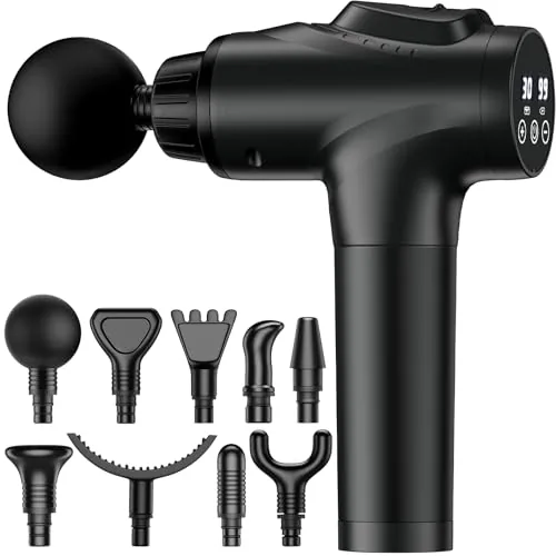 APHERMA Massage Gun 30-Speed 9-Head Percussion Device