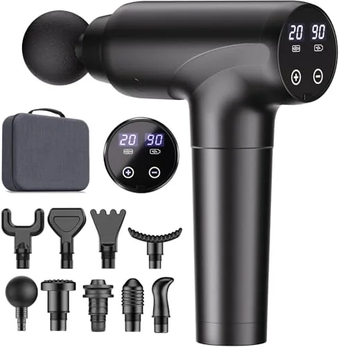 cotsoco Massage Gun 9 Heads 20 Speeds Deep Tissue