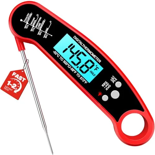 ONFIKY Instant Read Meat Thermometer IP67 Waterproof