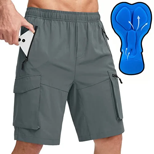 Bikewa 3D Padded MTB Shorts with Zipper Pockets
