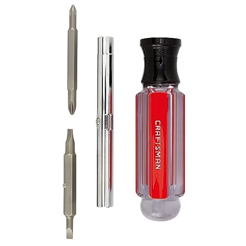 CRAFTSMAN CMHT66052 6-in-1 Multi-Bit Acetate Screwdriver
