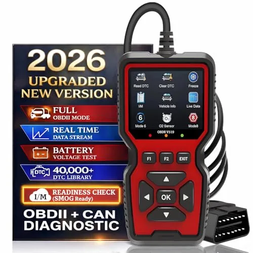 CrysGuard V519 OBD2 Scanner with Live Data and Battery Test