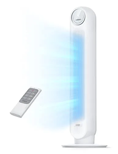 DREO Tower Fan 28ft/s DC Motor 8-Speed Quiet