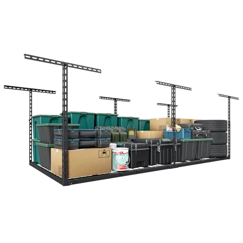 TOPIRON 4x8 FT Overhead Garage Rack 750LB 9-Beam