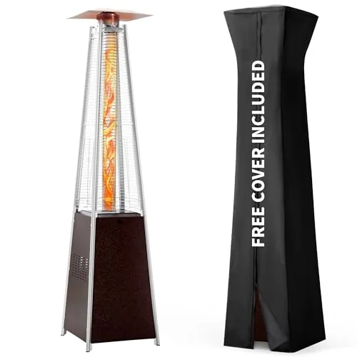 Pamapic 48000 BTU Pyramid Propane Heater Hammered Bronze