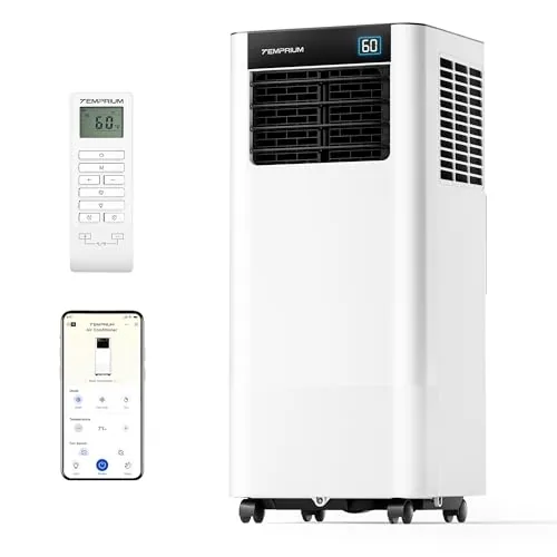 Temprium 10,000 BTU Portable AC for Rooms up to 450 Sq Ft