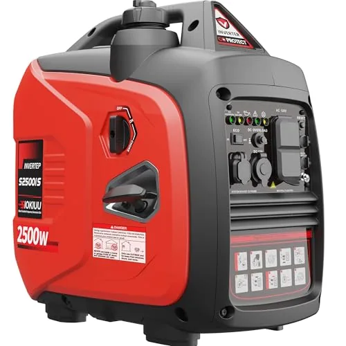 SIOKIUU 2500W Inverter Generator Ultra Quiet 39 lbs