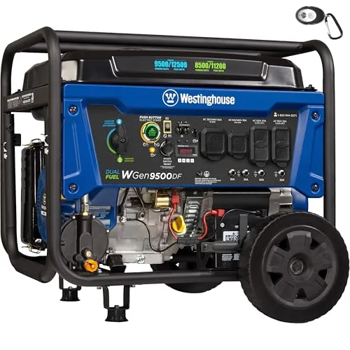 Westinghouse 12500W Dual Fuel Portable Generator Remote Start