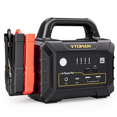 VTOMAN V-Truck Pro 8000A Jump Starter 65W Fast Charge