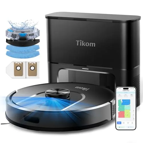 Tikom L8000 Plus Robot Vacuum Mop with Self-Emptying Base