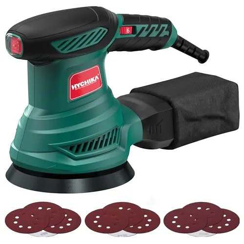 HYCHIKA 5-Inch Orbital Sander 300W 6-Speed