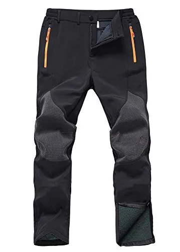 Gash Hao Fleece-Lined Softshell Snow Pants with Zip Ankles