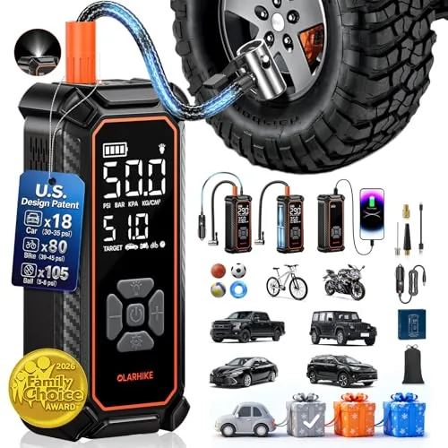 OlarHike Dual-Power Portable Tire Inflator 6000mAh